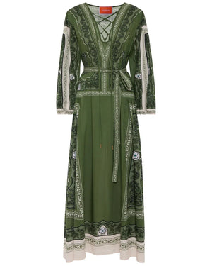 Green Mirage Placee Viviana Dress