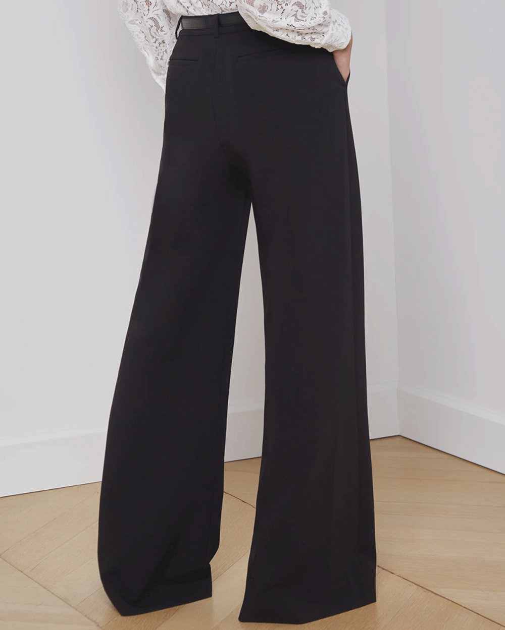 Black Pilar Wide Leg Pant