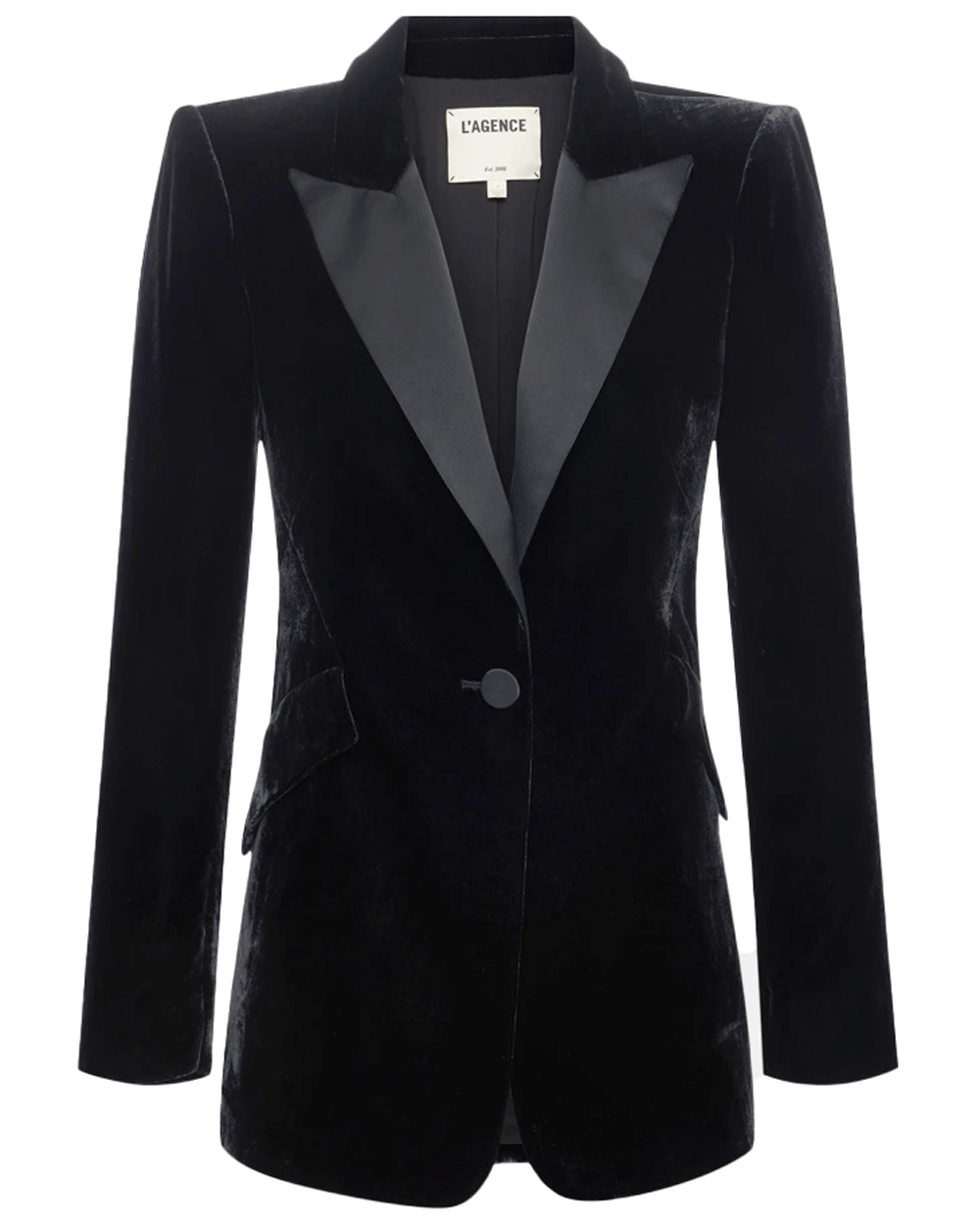 Black Shelia Structured Tux Blazer