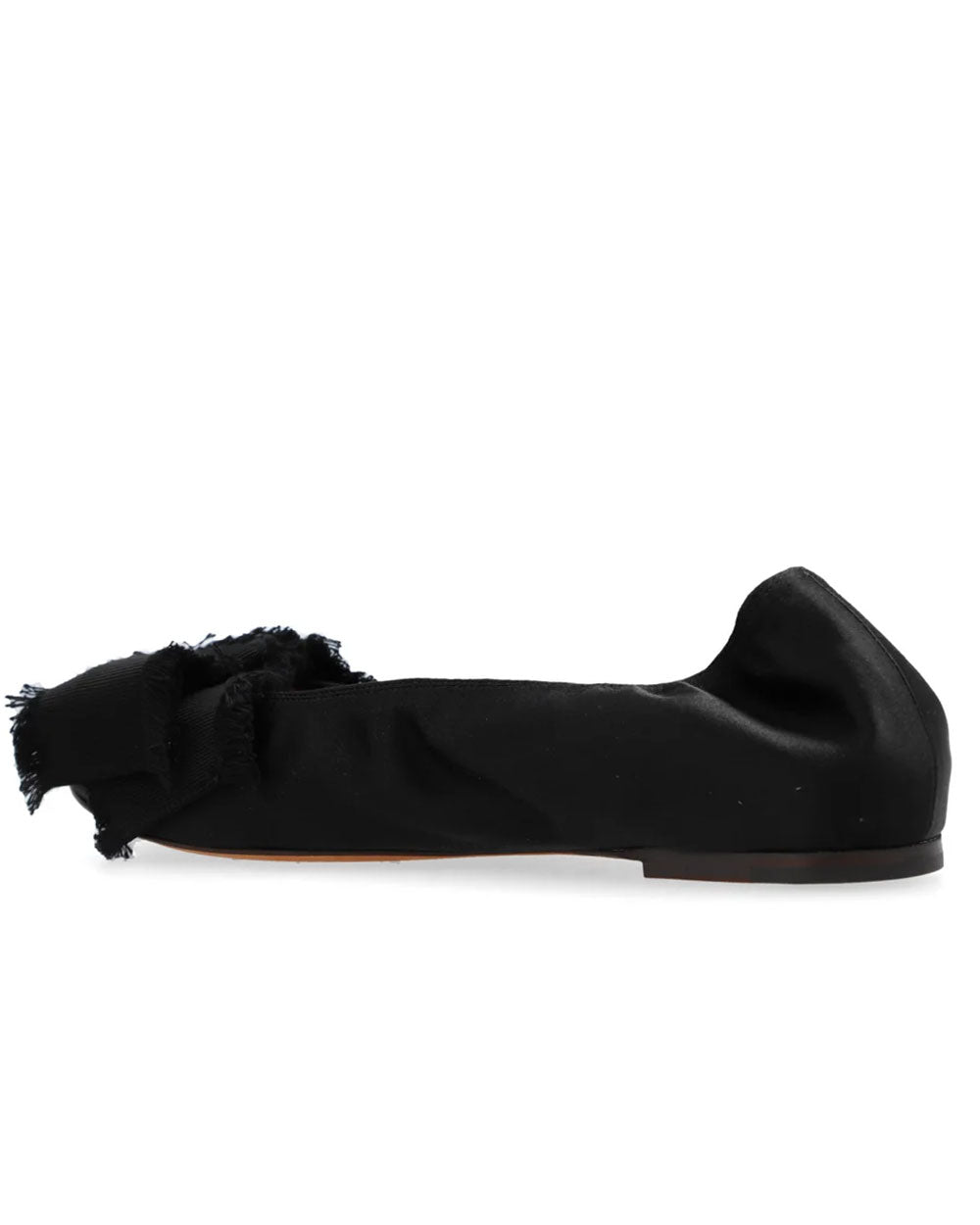 Bow Detail Ballet Flat in Black
