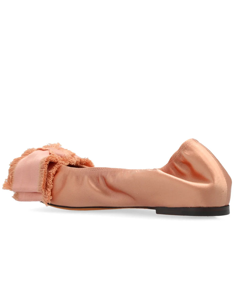 Bow Detail Ballet Flat in Blush