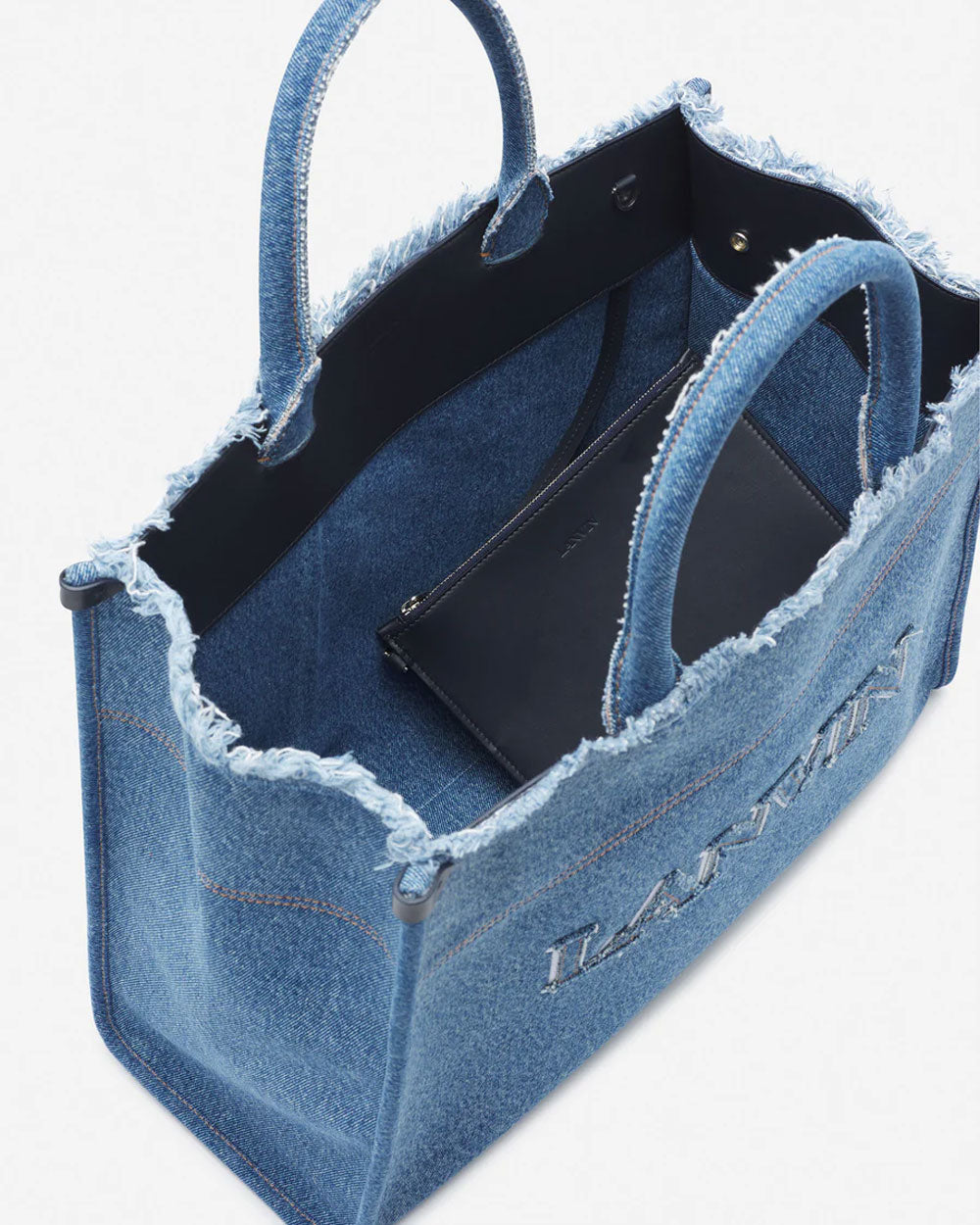 In & Out MM Tote Bag in Denim