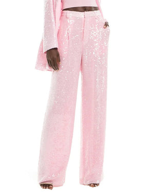 Blossom Sequin Relaxed Pleat Pant