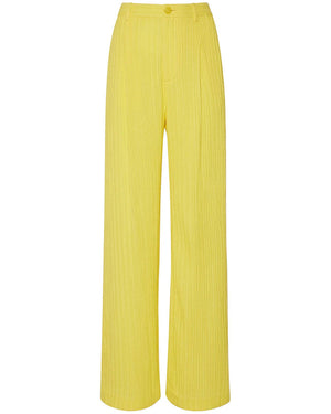 Sunglow Plisse Relaxed Pleated Pant