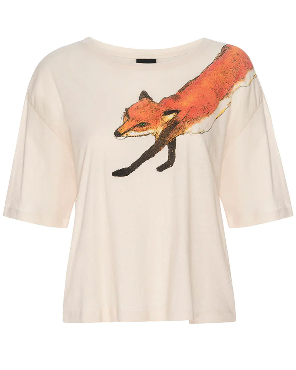 Cream Foxy Tee