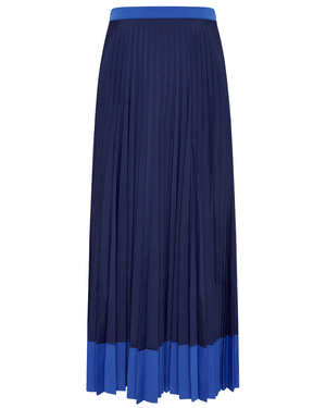 Blue Peyton Pleated Skirt