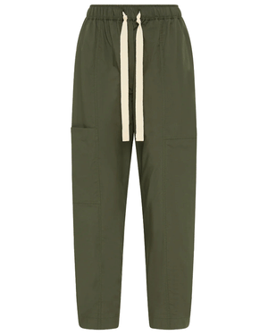 Olive Poplin Pant