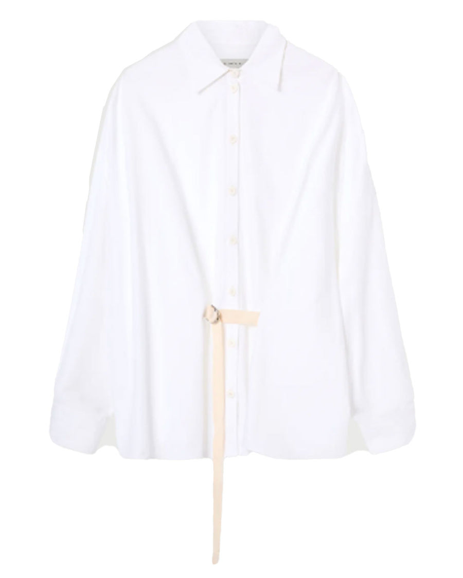 White Tate Wrap Shirt