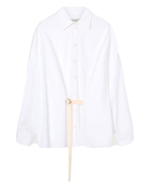 White Tate Wrap Shirt