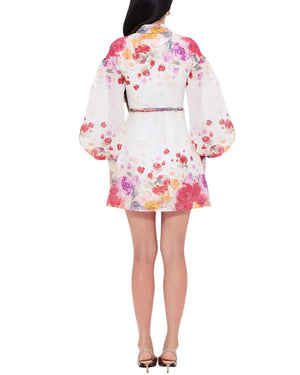 Fleur Print Juliana Shirt Mini Dress