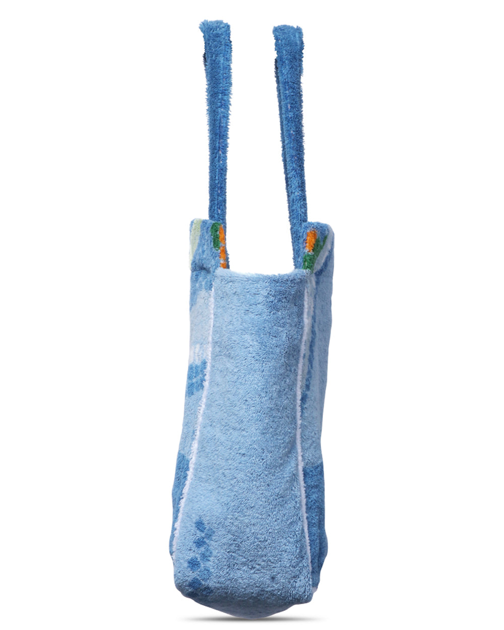 Terry Cloth Cabana Tote in Light Blue or Navy Colorblock