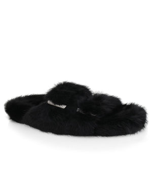 Mink Slides in Black