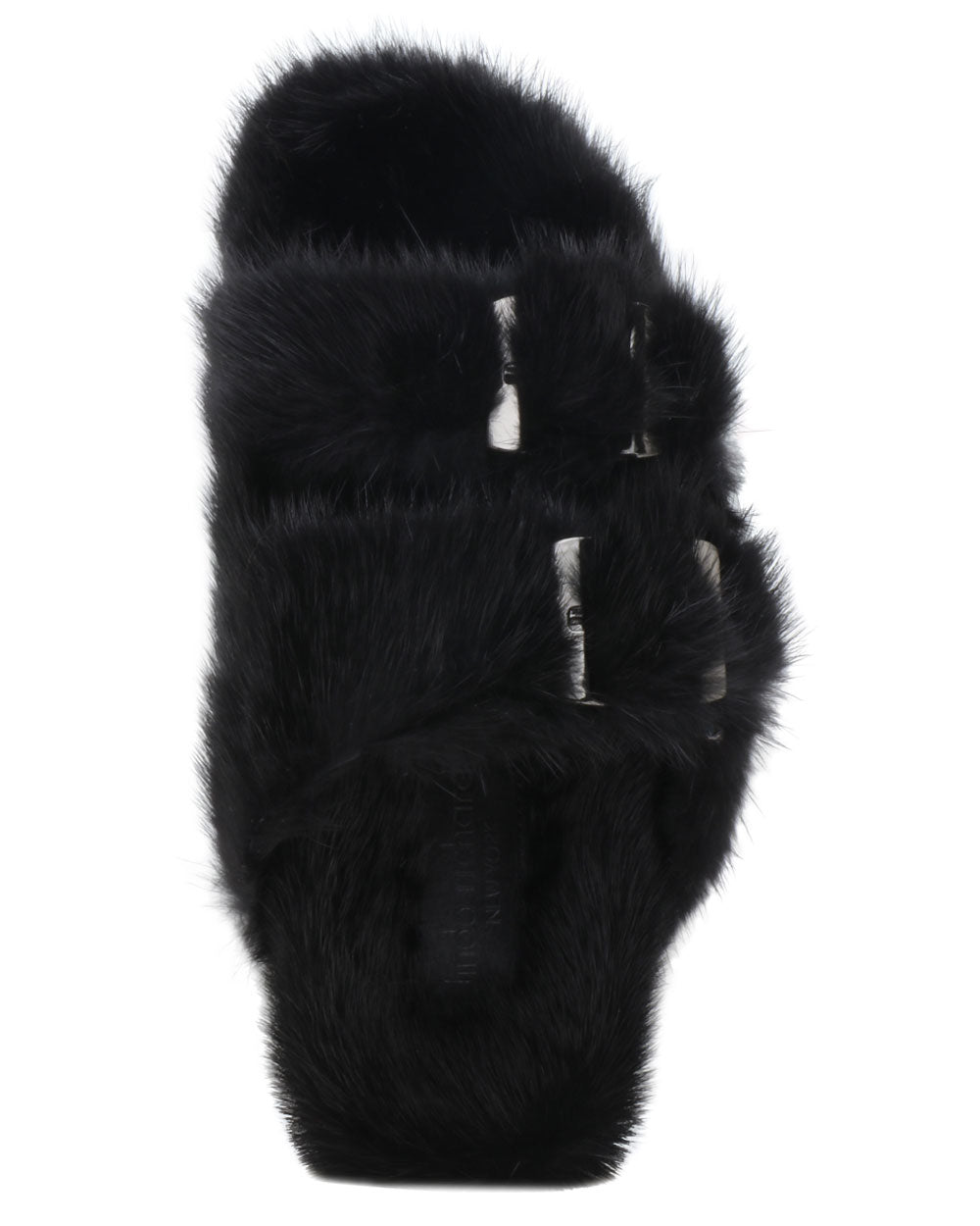 Mink Slides in Black