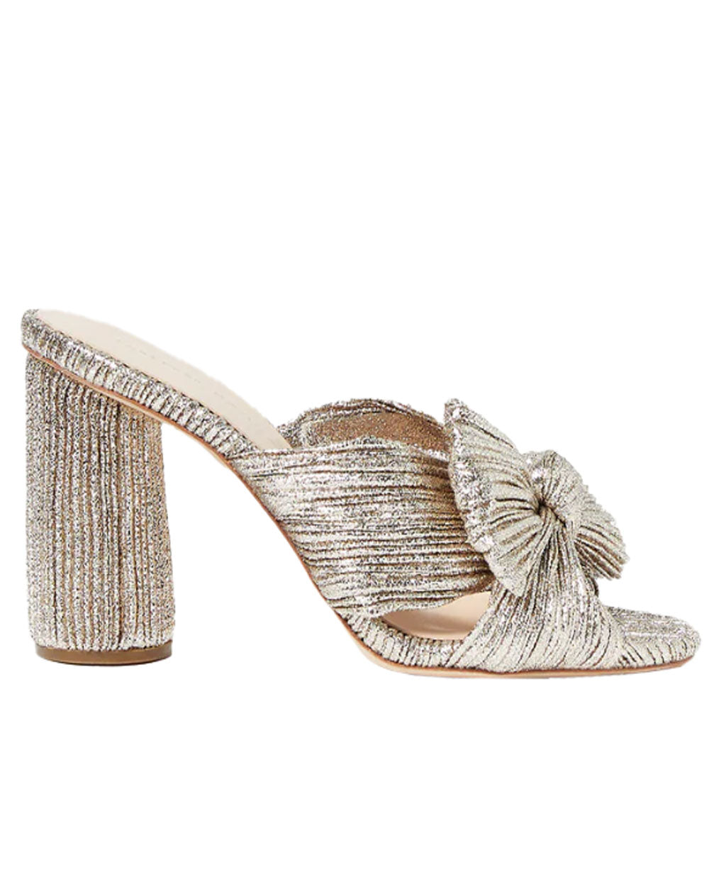 Penny Knotted Mule in Champagne
