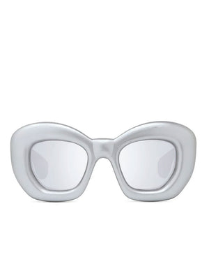 Inflated Sunglasses in Silver