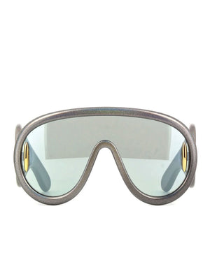 Paula's Ibiza Mask Sunglasses in Metallic Grey