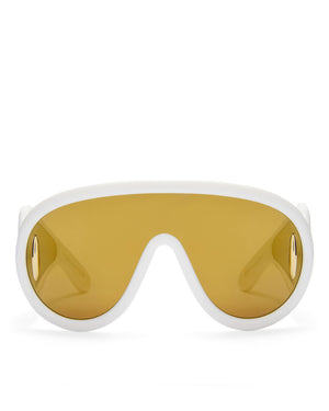 Wave Mask Sunglasses in Khaki