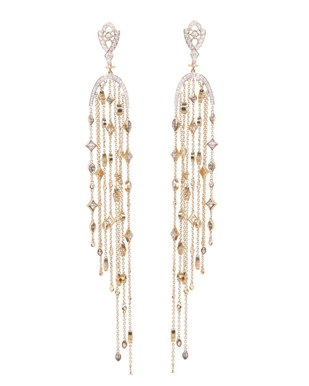 Diamond Tassel Earrings