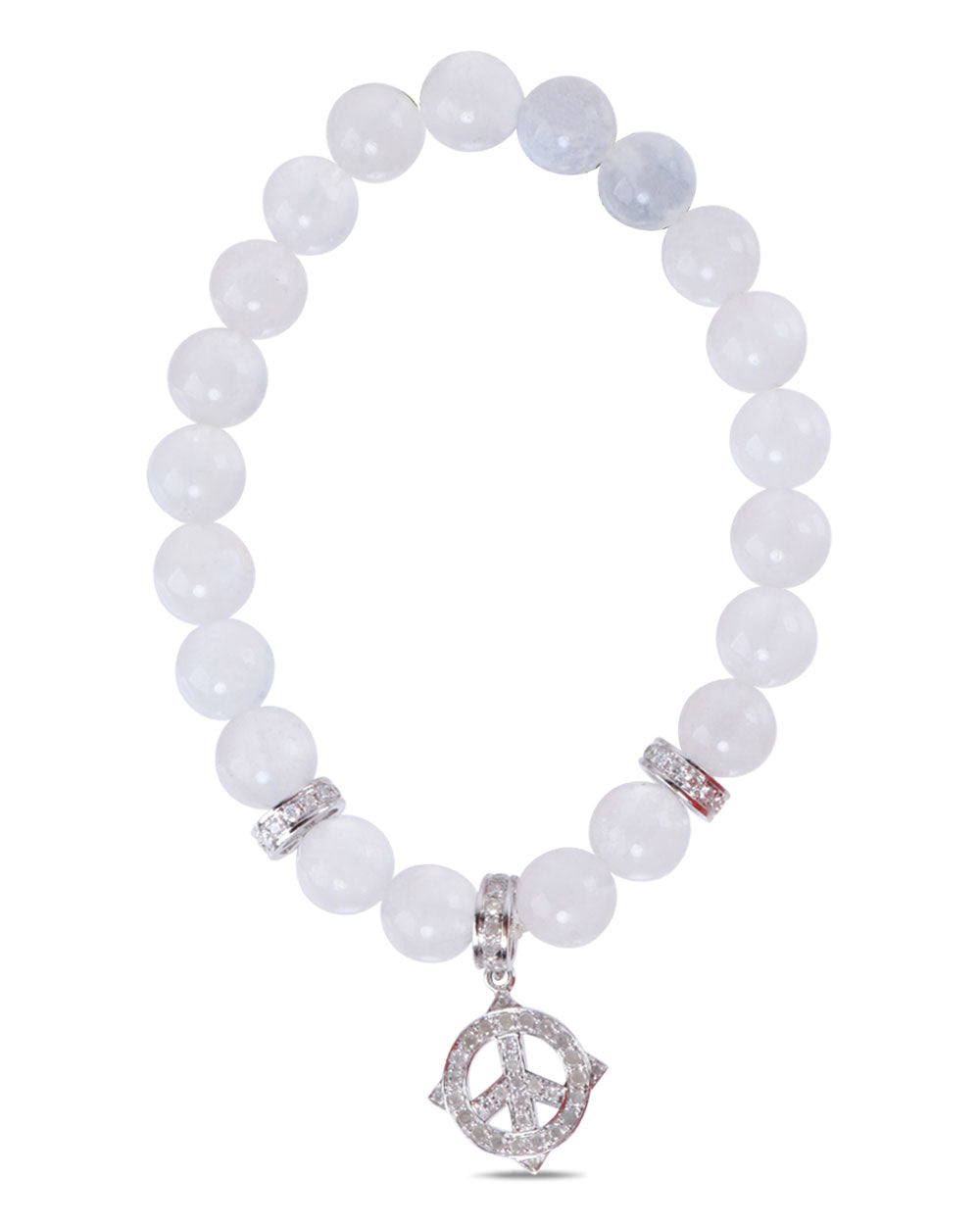 Moonstone Royal Peace Sign Bracelet