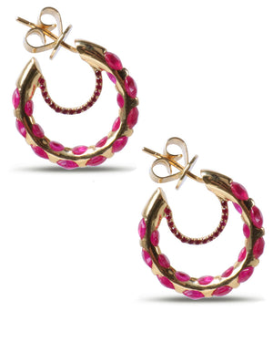 Ruby In and Out Hoops