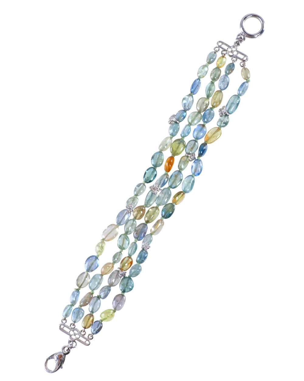 Sapphire and Diamond 4 Strand Bracelet