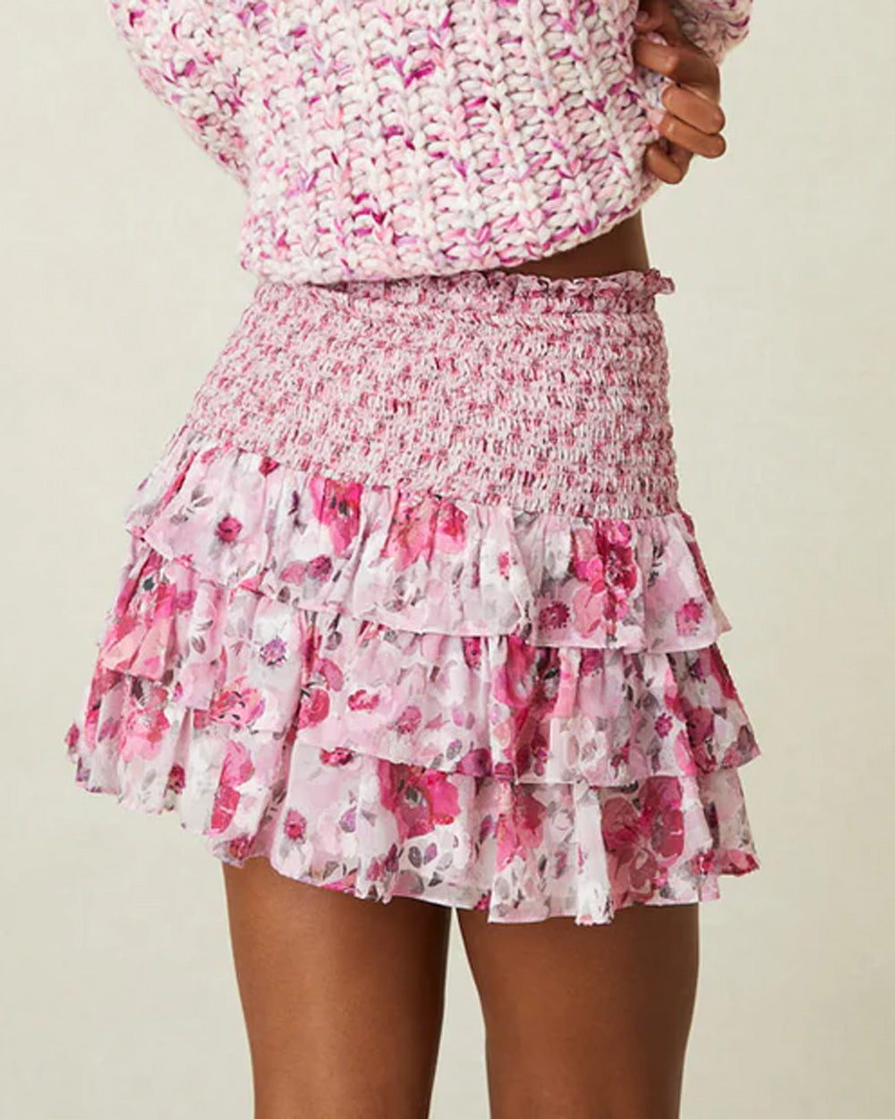 Fancy Pink Indigo Skirt