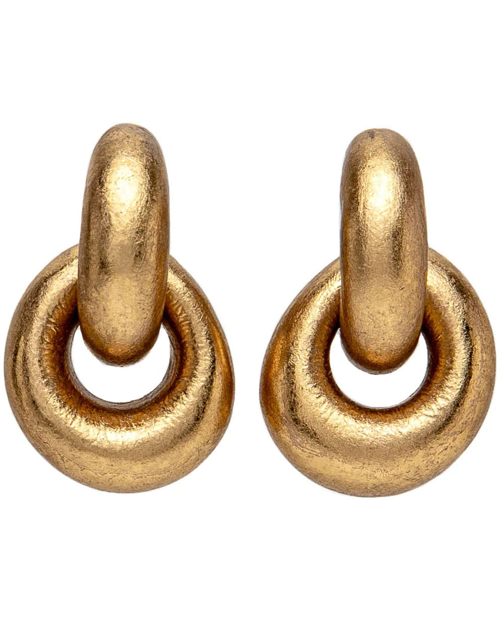 Havana Gold Foil Clip On Earrings