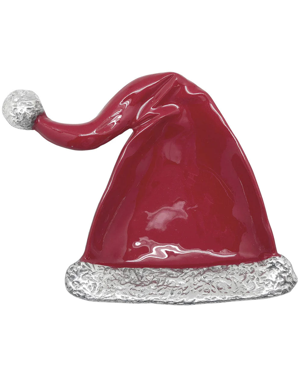 Red Enamel Santa Hat Candy Dish