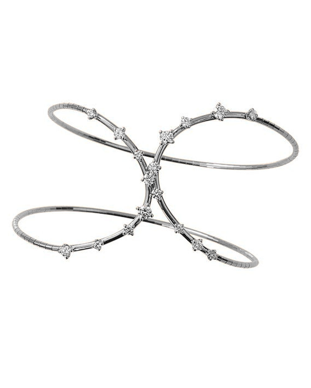 Diamond Crossover Flex Bracelet