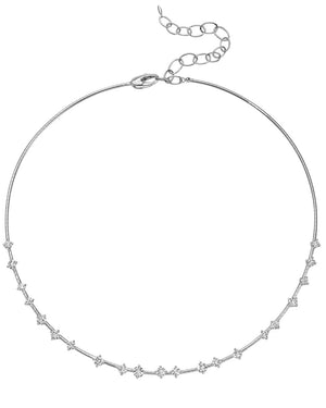 White Gold Rugiada Diamanti Collar Necklace