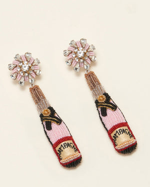 Rose Champagne Earrings