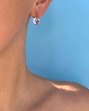 Amethyst and Tanzanite Small Gem Earrings