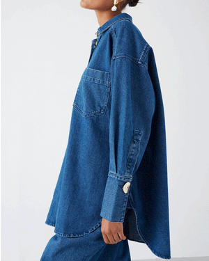 Mid Wash Blue Fenella Denim Shirt