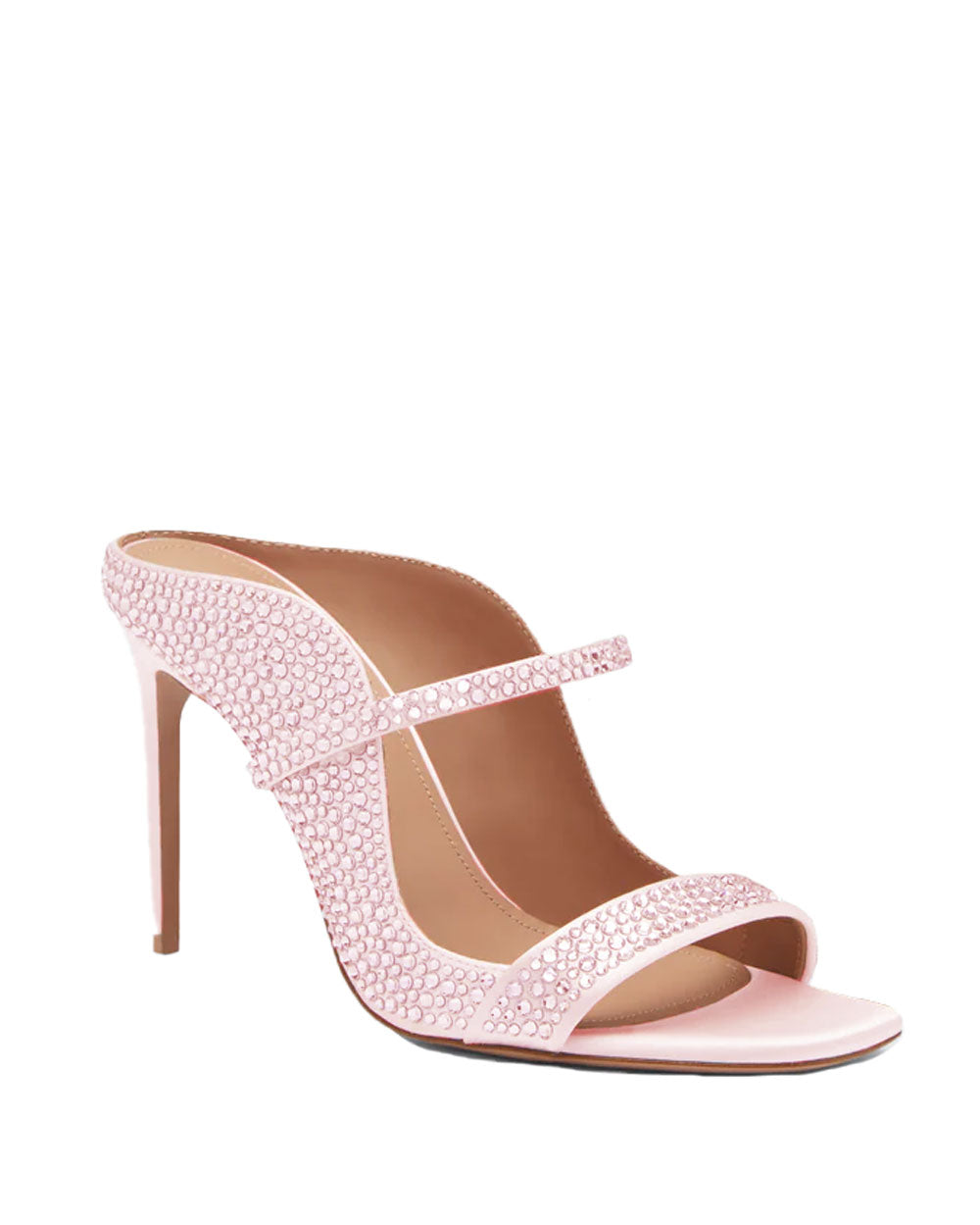 Carotta 90mm Crystal Heeled Sandal in Powder Pink