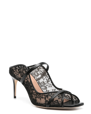 Noah Lace Mesh 70 Sandal in Black