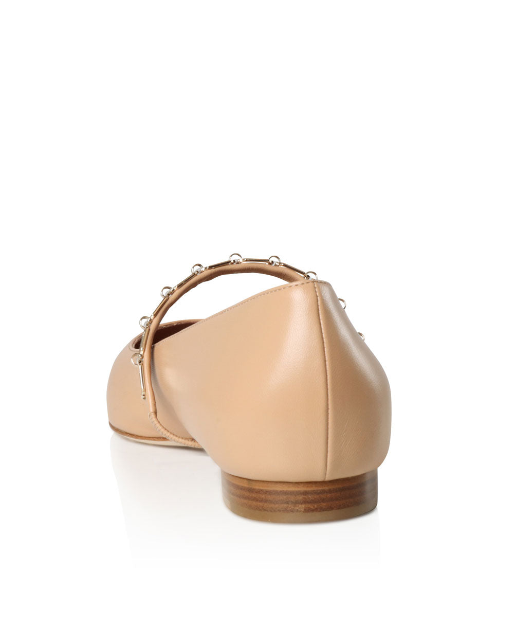 Virna Flat with Strap in Cashew