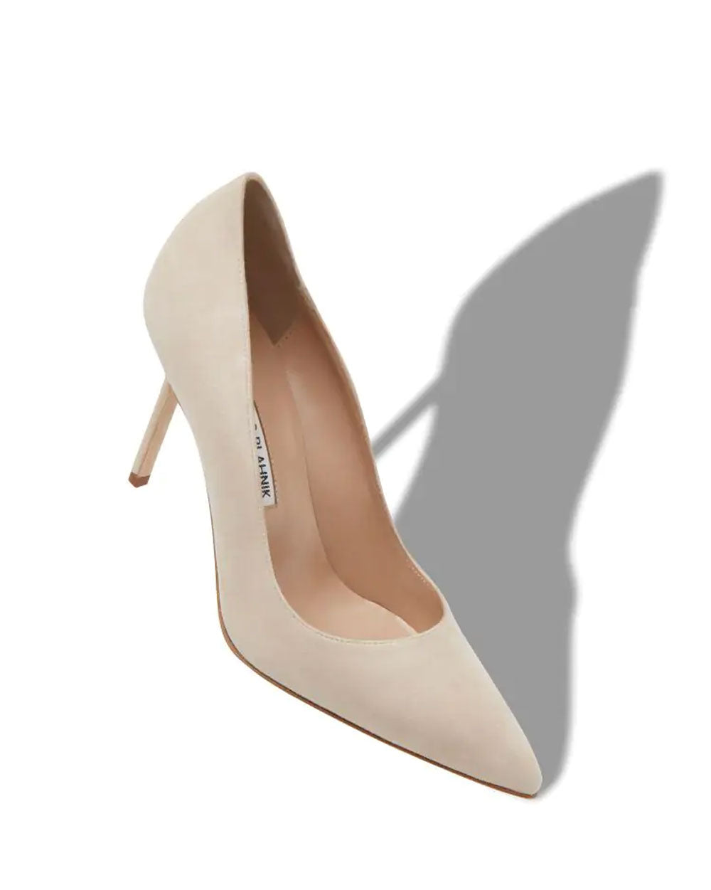 BB Suede 90 Pump in Nude