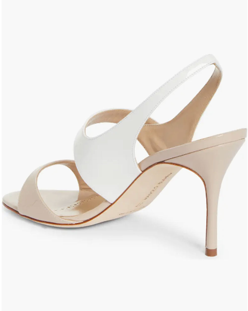 Climnetra Slingback in Cream and White