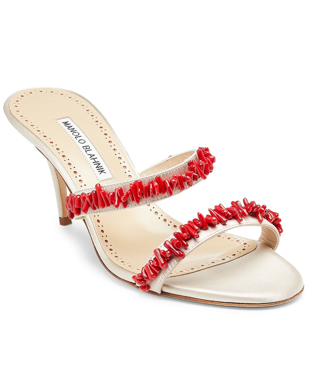 Clorettenu Beaded Satin Mule in Yoth