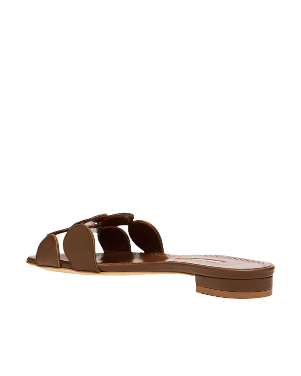 Haribal Circle-Cut Slide in Dark Brown