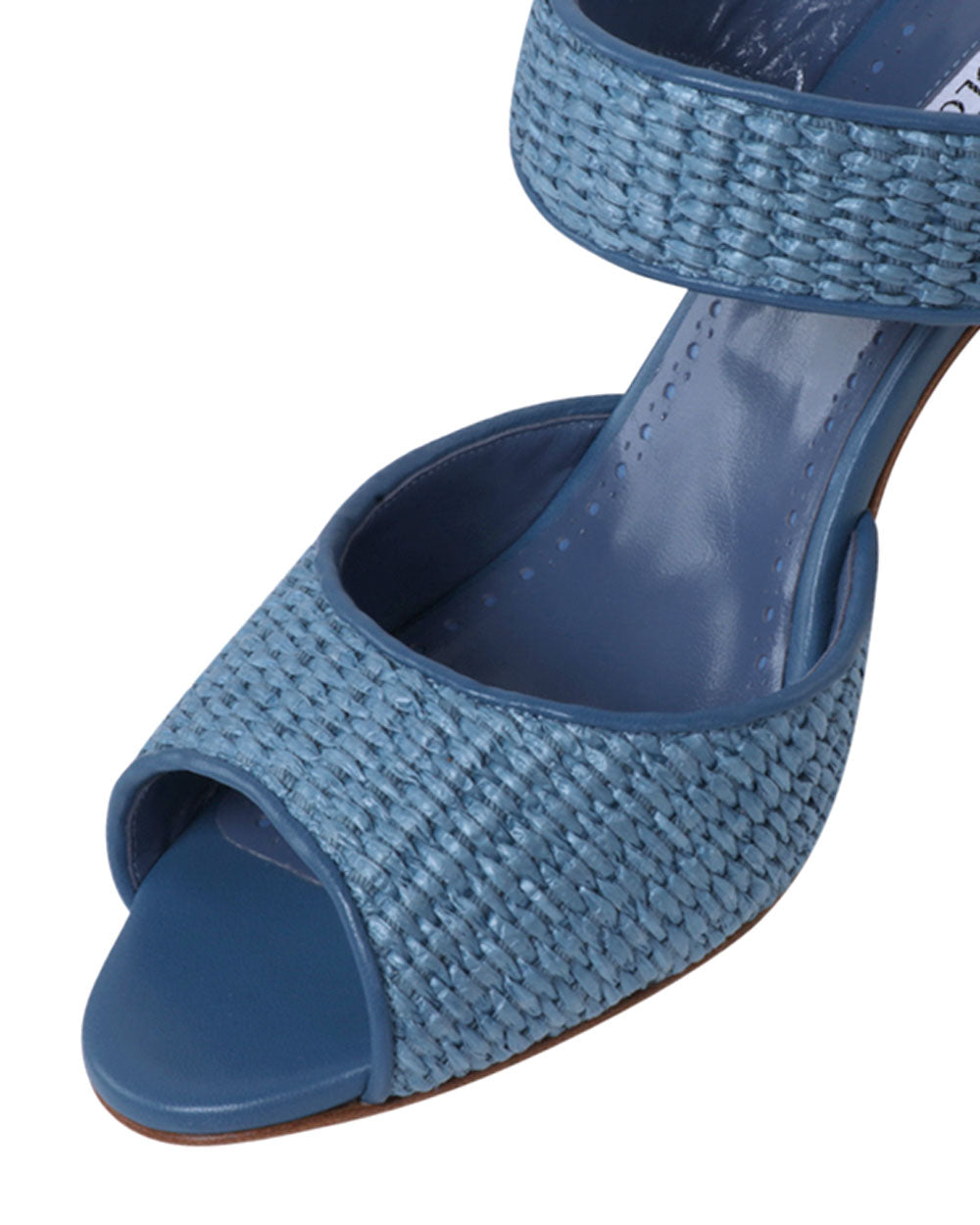 Khiko Raffia 90 Sandal in Dark Blue