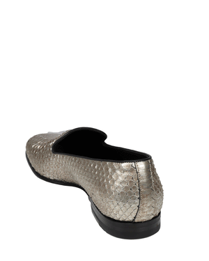 Python Mario Loafer in Silver