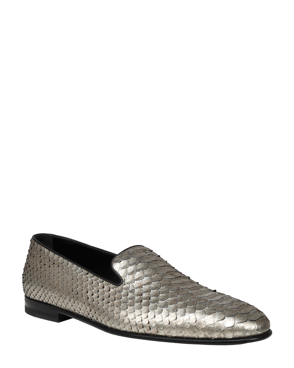 Python Mario Loafer in Silver