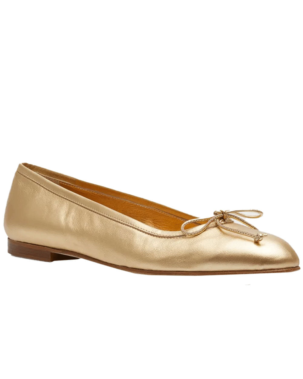 Manolo Blahnik Veralli Flat in Gold – Stanley Korshak