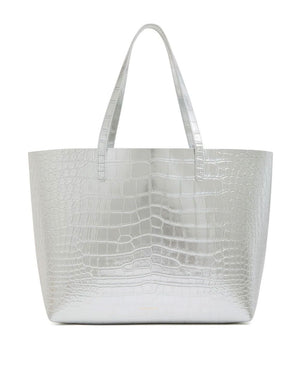 Large Tote in Silver