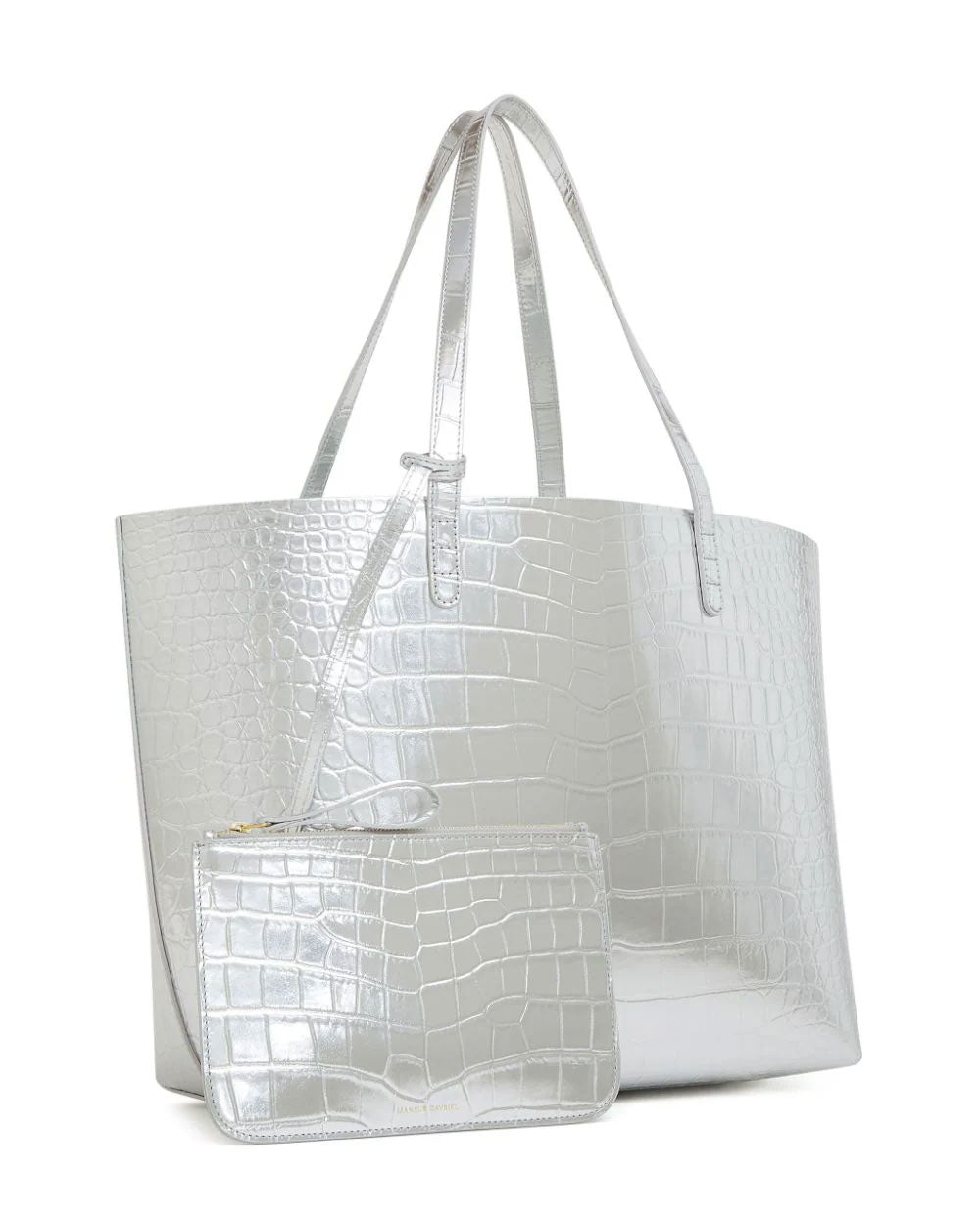 Large Tote in Silver