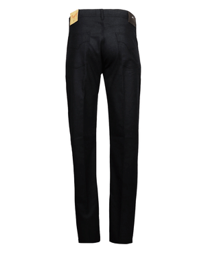 Black Melange Cashmere 5 Pocket Pant