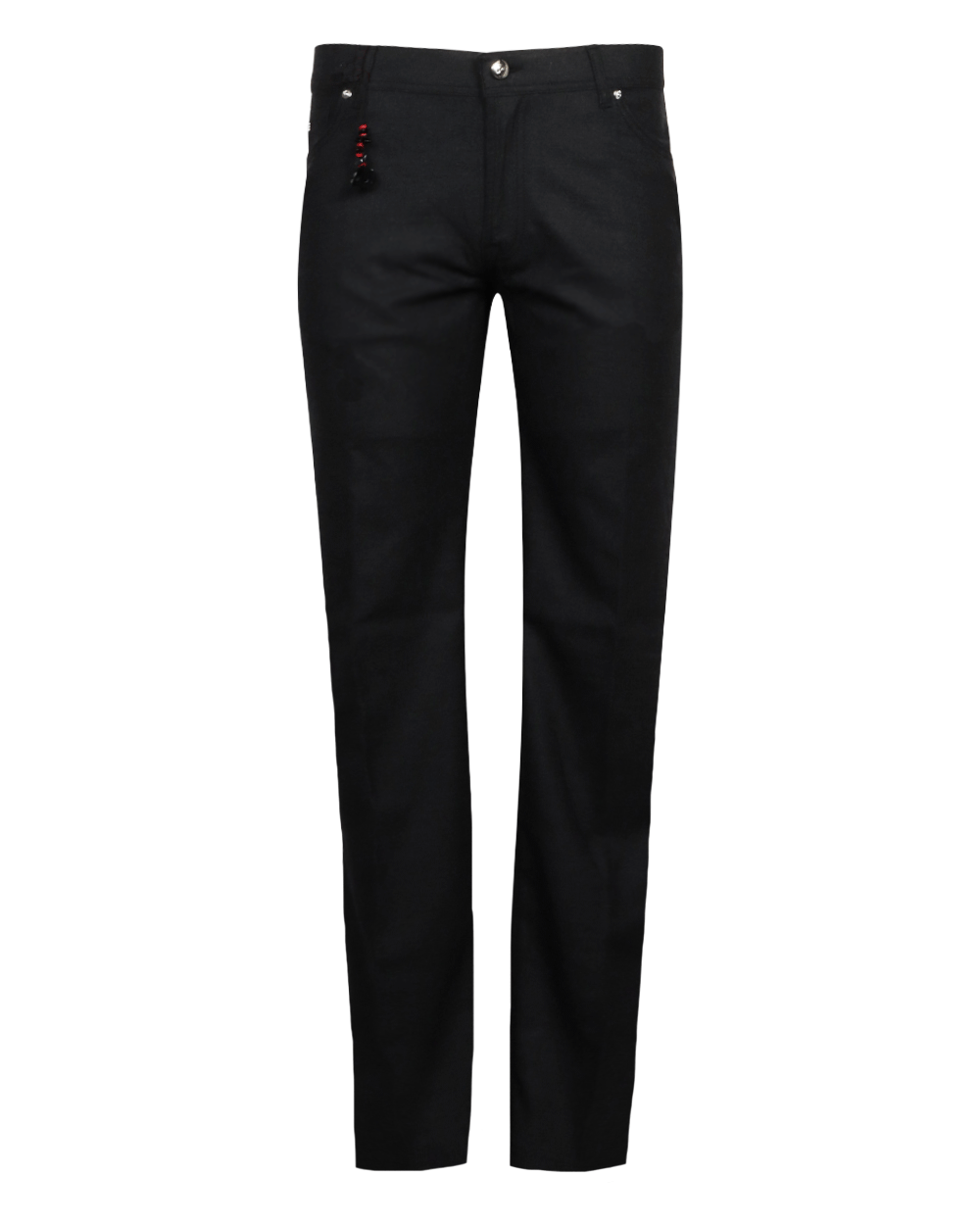 Black Melange Cashmere 5 Pocket Pant