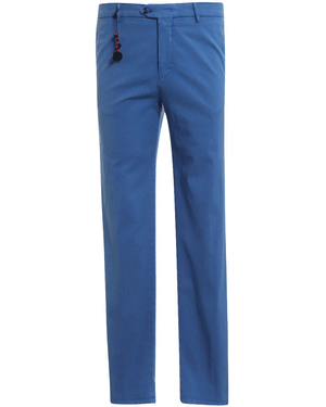 Bright Blue Lyocell Blend Stretch Evo Casual Pant