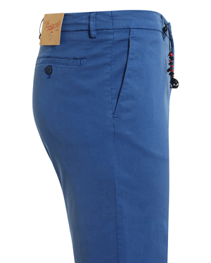 Bright Blue Lyocell Blend Stretch Evo Casual Pant
